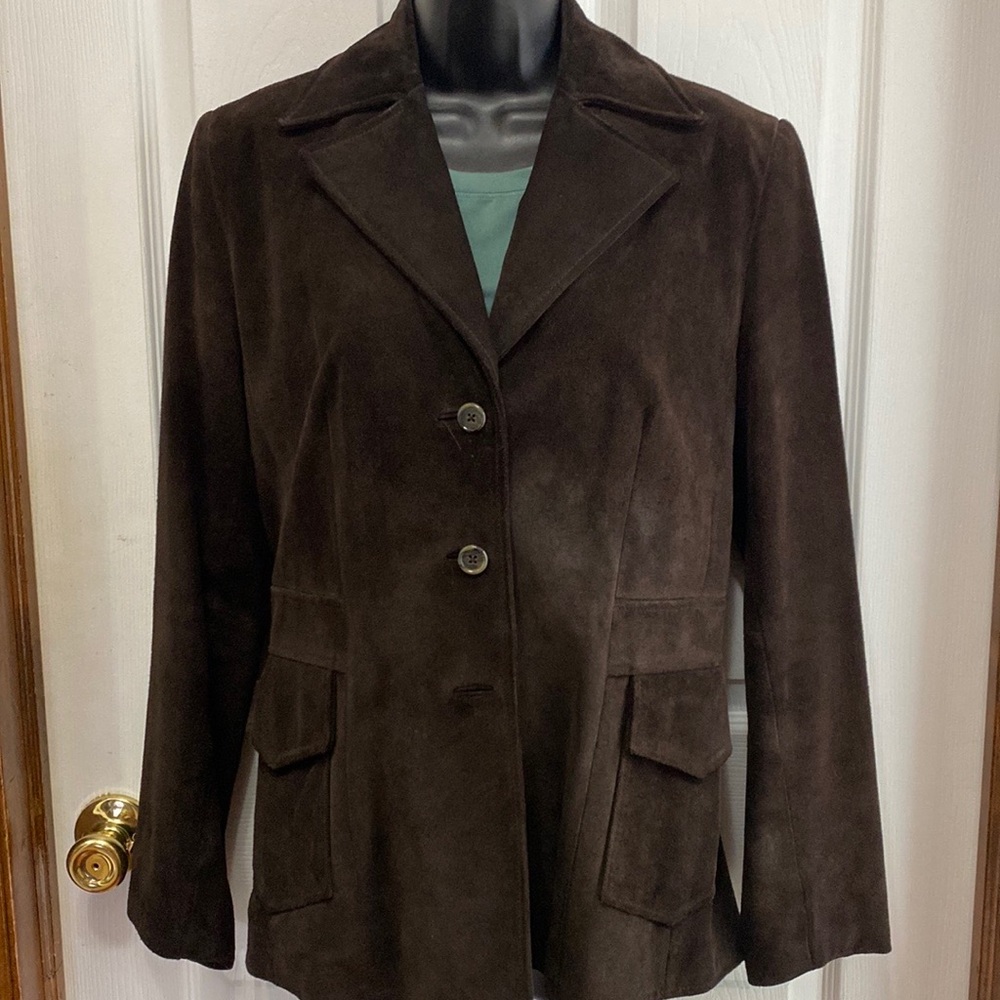 Banana Republic brown suede jacket